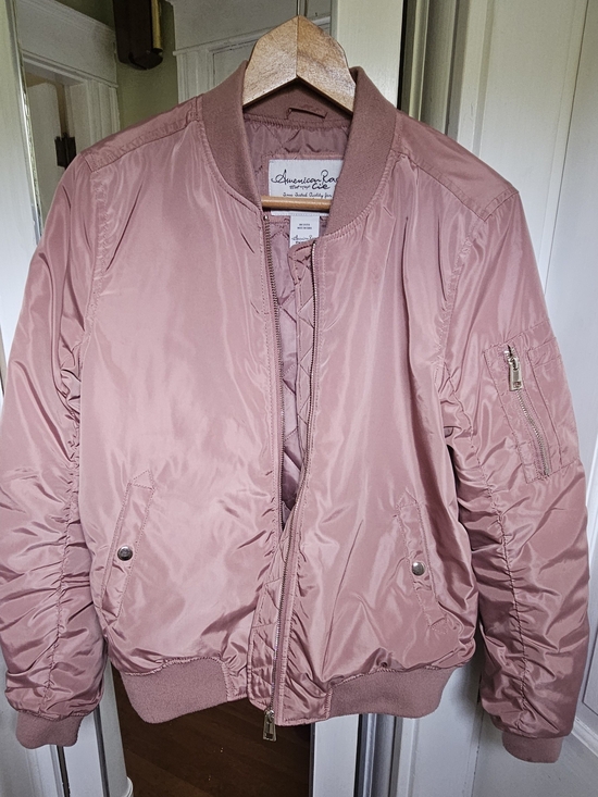 American Rag Jackets & Blazers - American Rag Dusty Rose Bomber Jacket